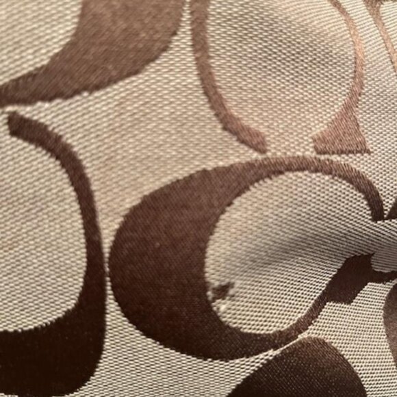 Coach Signature Jacquard Hobo in Brown and Silver - Picture 10 of 11